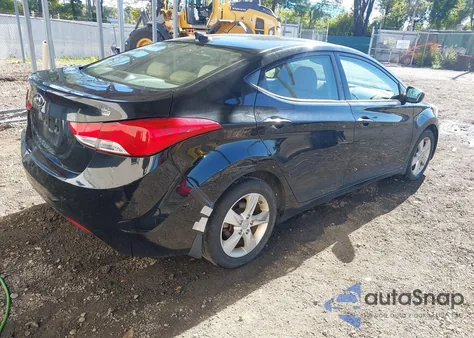 2013 Hyundai Elantra Gls from USA, damaged, VIN KMHDH4AE9DU644005